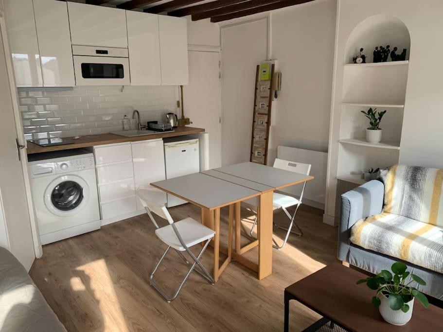 Studio Lumineux, Refait A Neuf, Metro Jourdain 巴黎 外观 照片